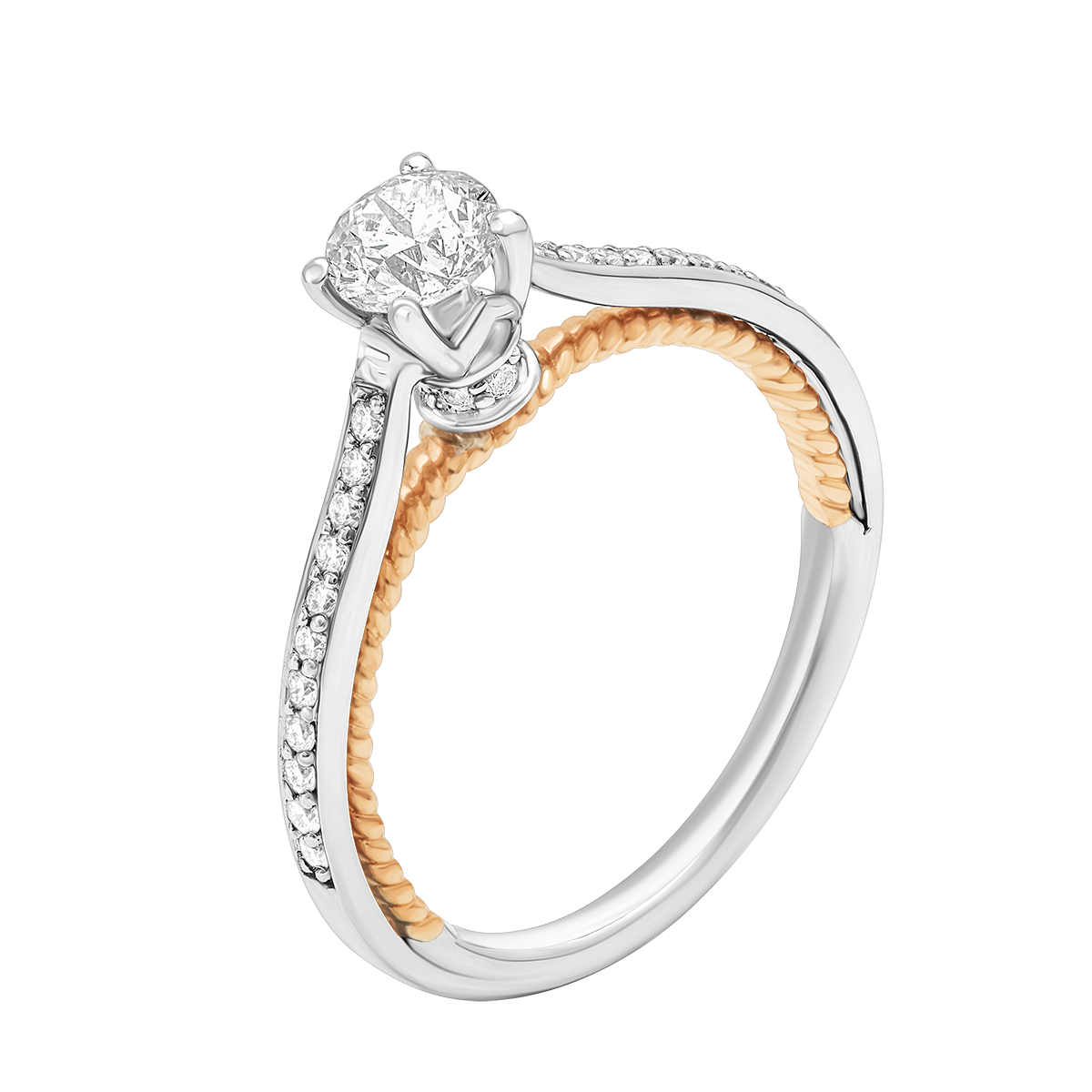 Aukera - Dual Harmony Solitaire Ring