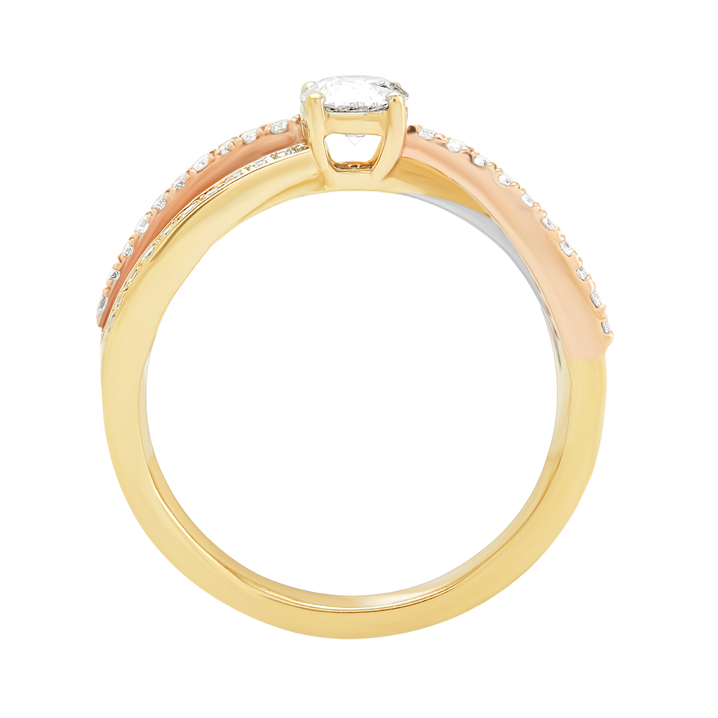 diamond jewellery aukera tri band solitaire ring