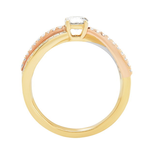 diamond jewellery aukera tri band solitaire ring