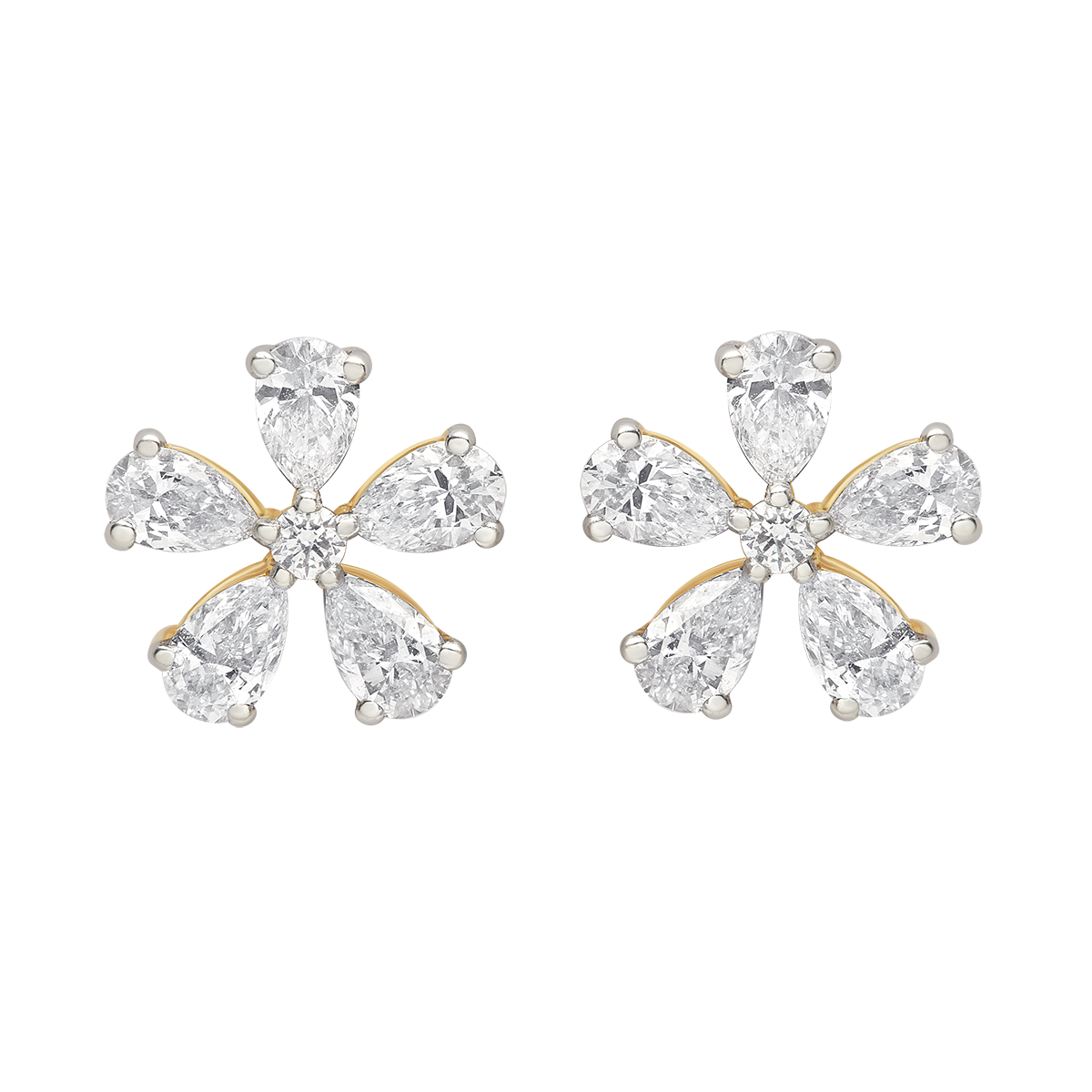 Aukera - Diamond Petal Studs