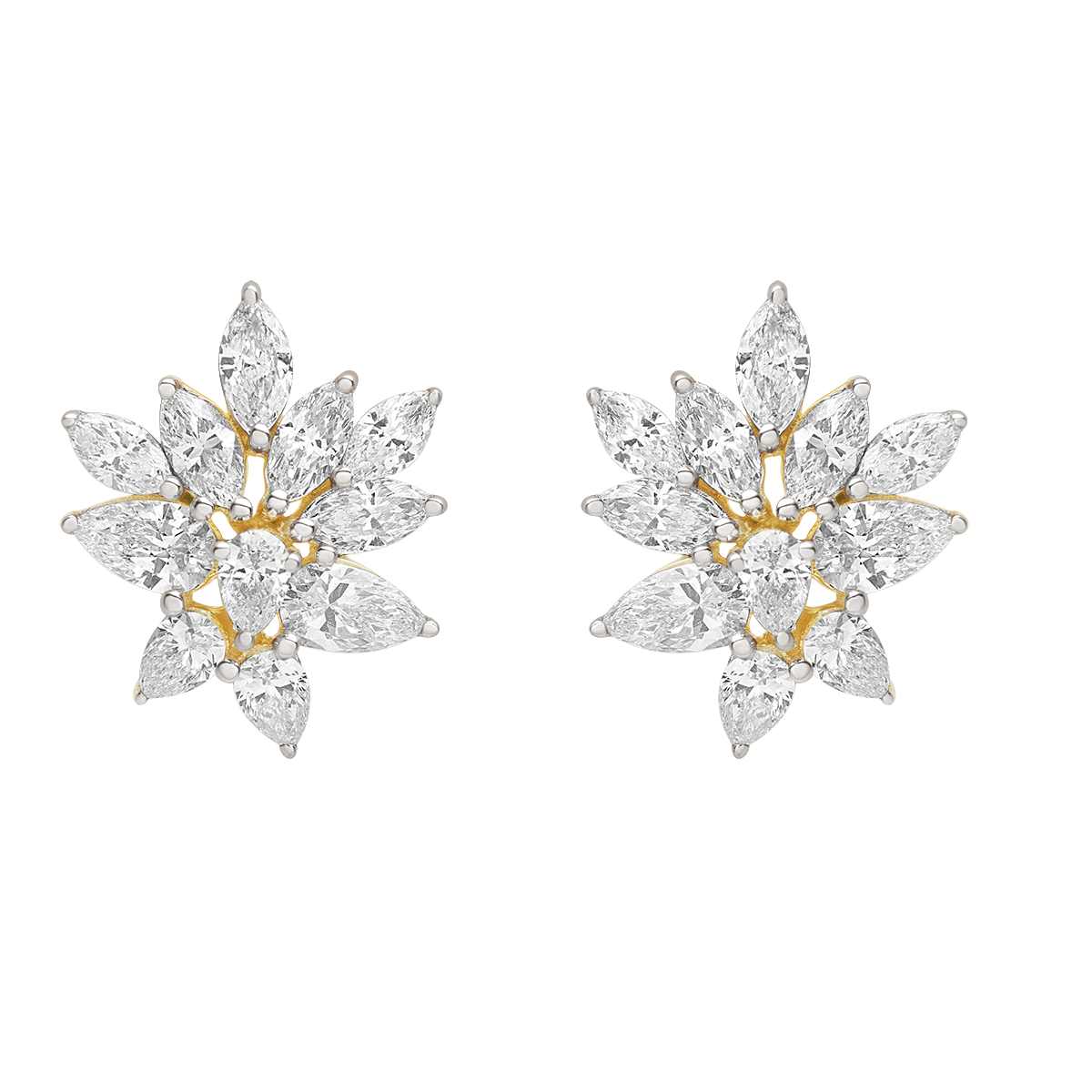 Aukera - Floral Harmony Diamond Studs