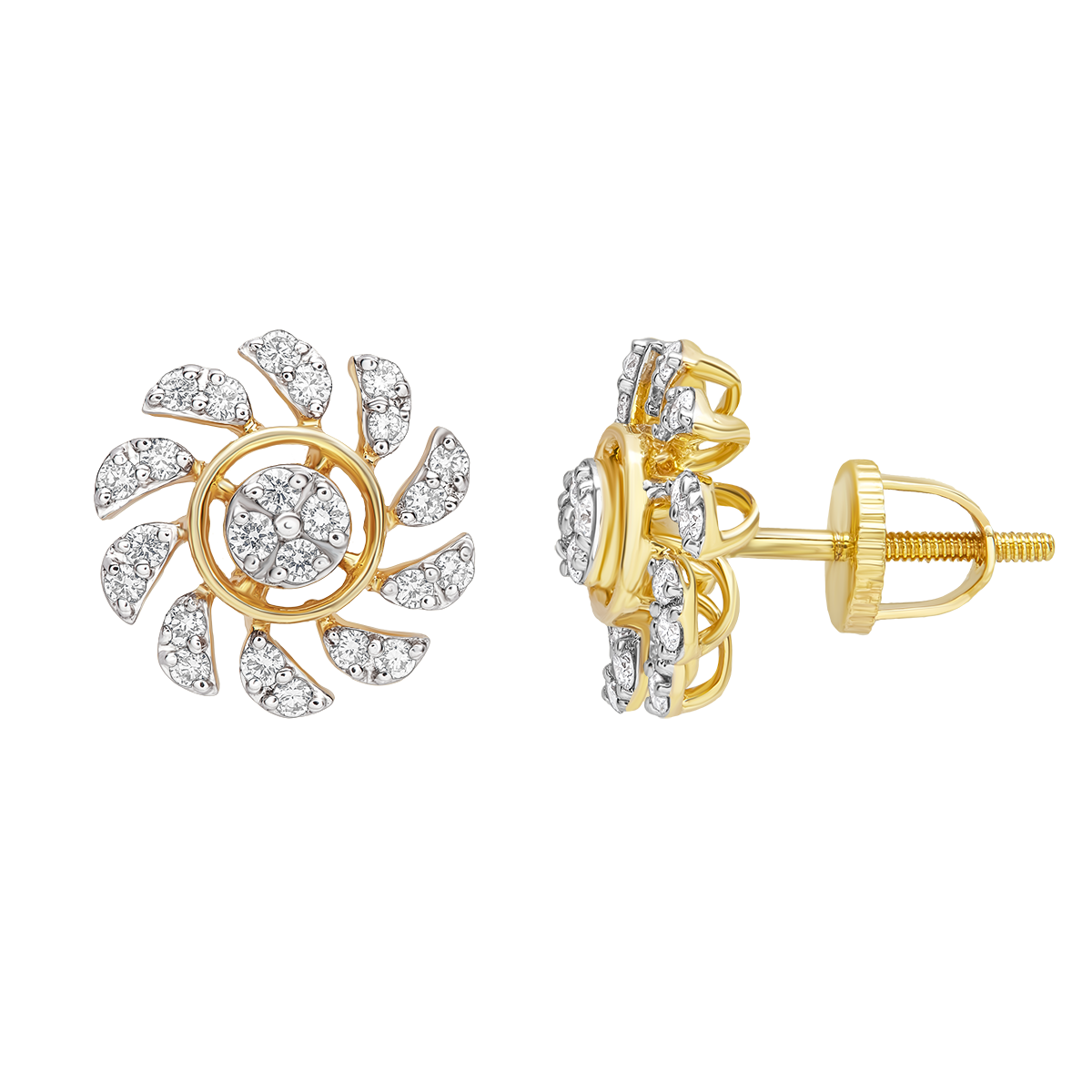 Aukera - Floral Cluster Studs