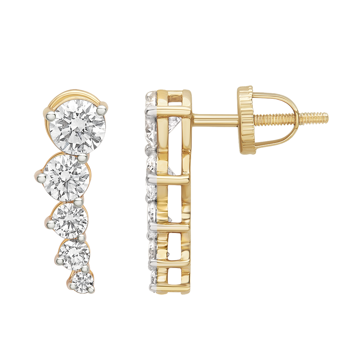 Aukera - Cascading Diamond Earrings