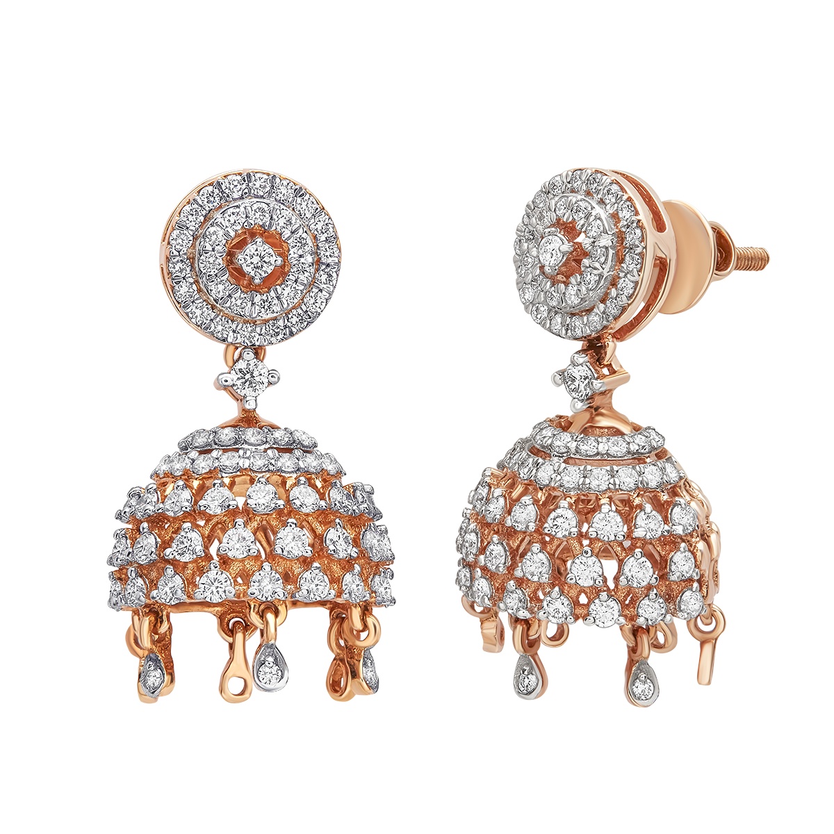 Aukera - Diamond Jhumkas