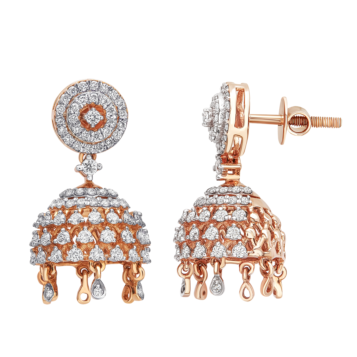 Aukera - Diamond Jhumkas