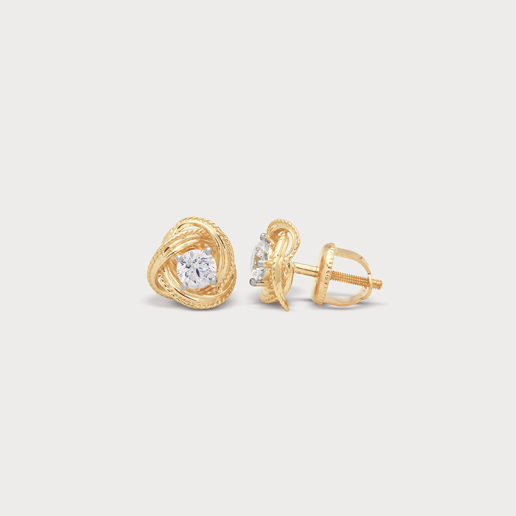 The Intertwined Studs From The Promise Knot Collection