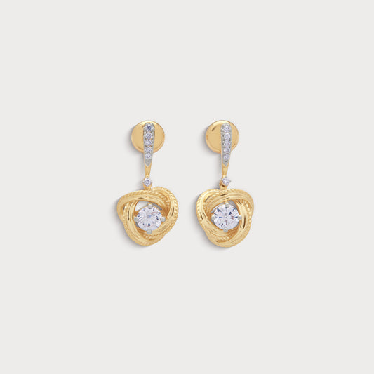 The Ribbon Drop Earrings From The Promise Knot Collection