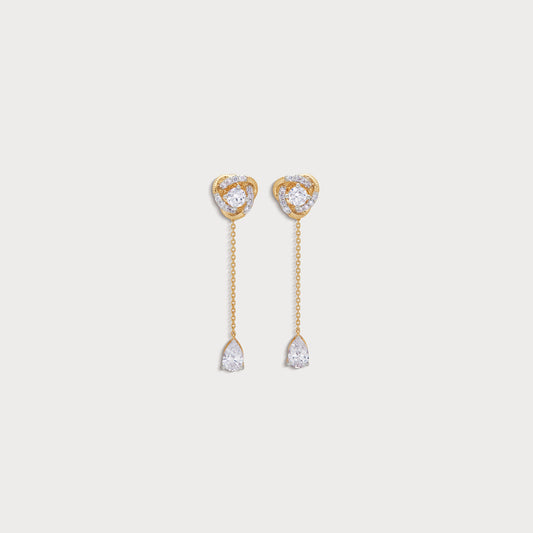The Chain Drop Earrings From The Promise Knot Collection