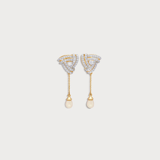 Tri-Knot Diamond Drops