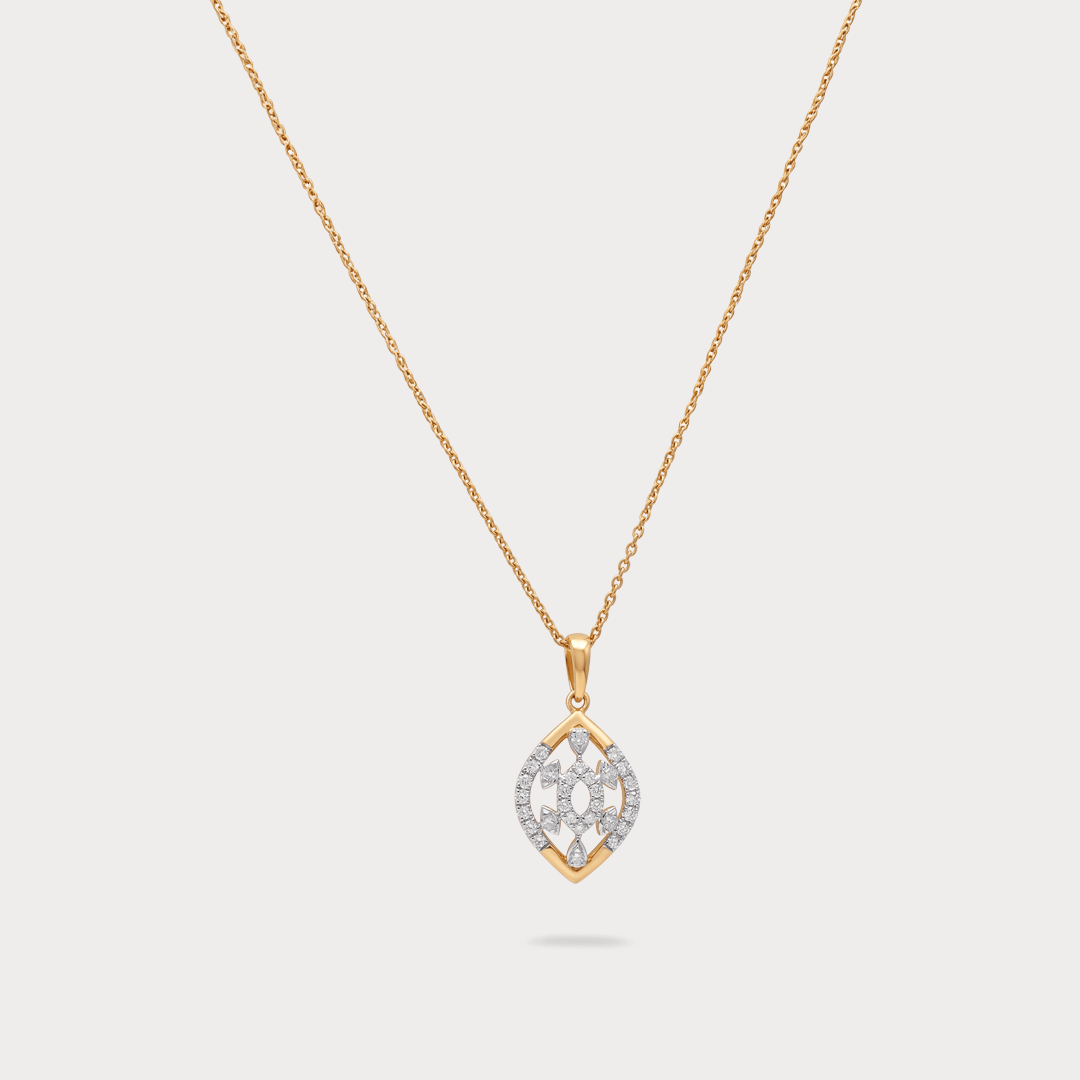 Lunetta Floral Diamond Pendant Chain