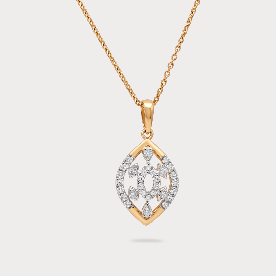 Lunetta Floral Diamond Pendant Chain