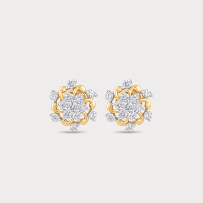 Sundew Floral Nakshatra Diamond EarRing