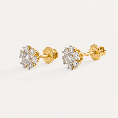 Stars & Flowers Diamond EarRing