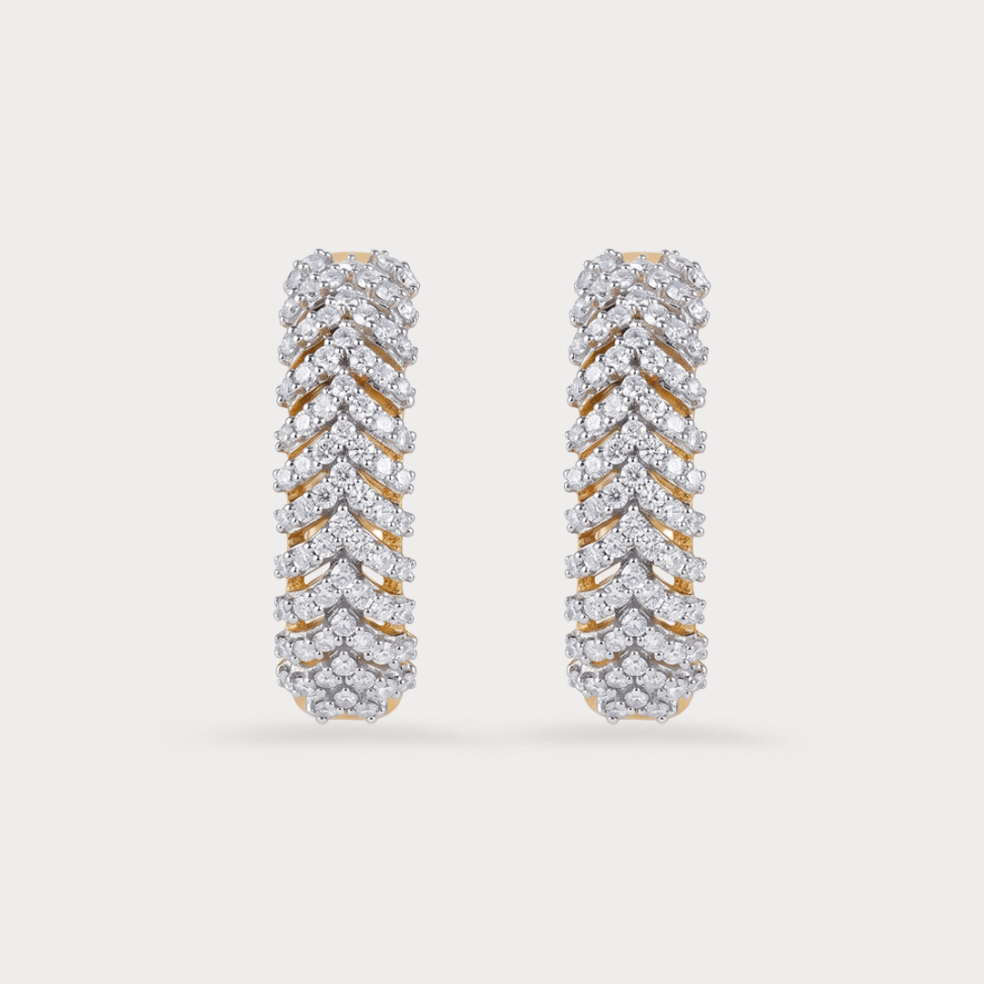 Flair Hoop Diamond EarRing