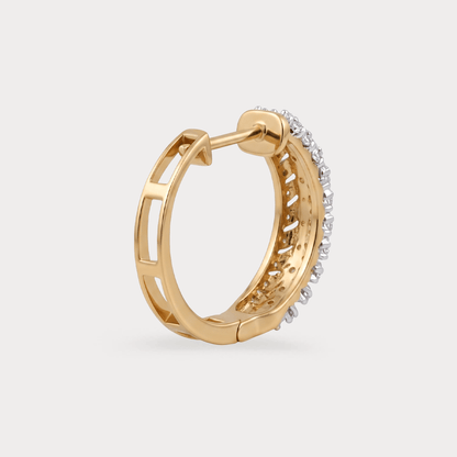 Flair Hoop Diamond EarRing