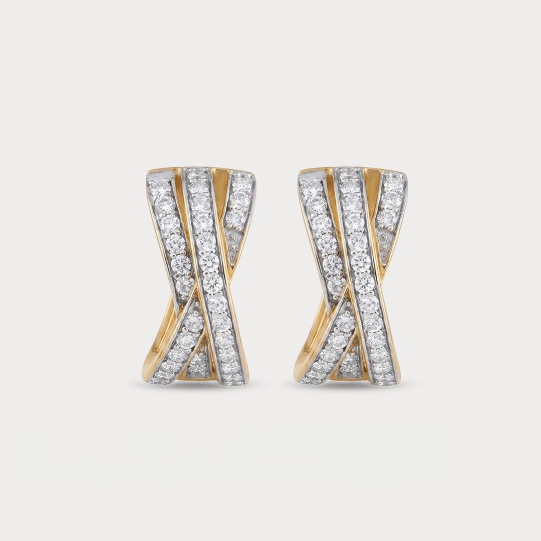 Spool Diamond EarRing