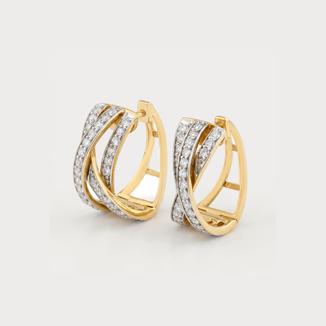 Spool Diamond EarRing