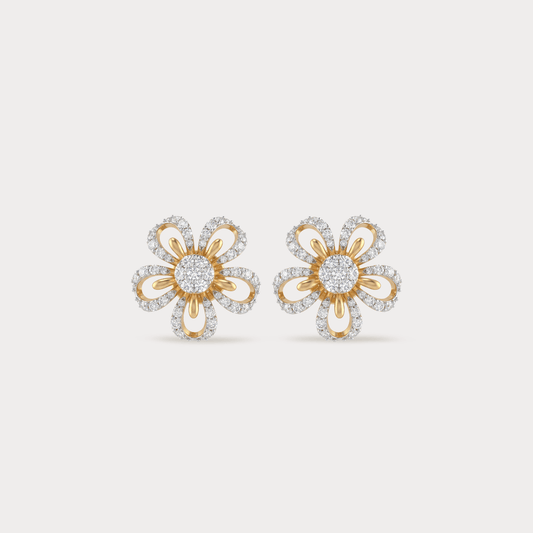 Sidereal Nakshatra Diamond Earrings
