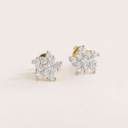Floraison Stars & Flowers Diamond Earrings
