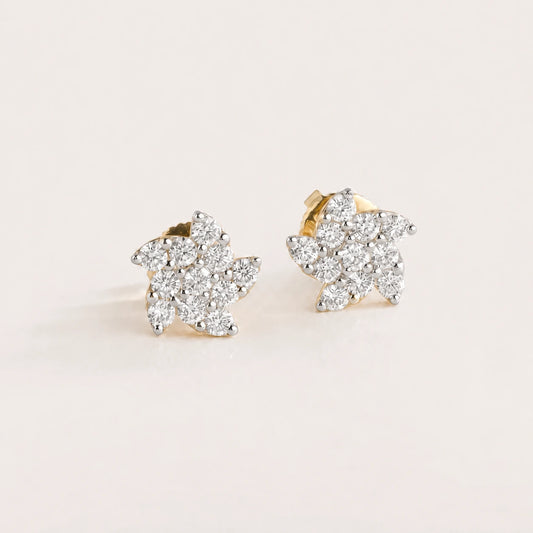Floraison Stars & Flowers Diamond Earrings