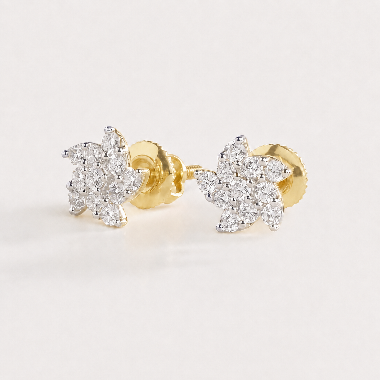 Floraison Stars & Flowers Diamond Earrings
