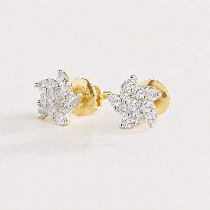 Floraison Stars & Flowers Diamond Earrings
