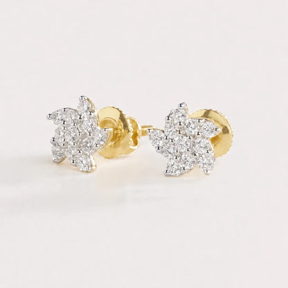 Floraison Stars & Flowers Diamond Earrings