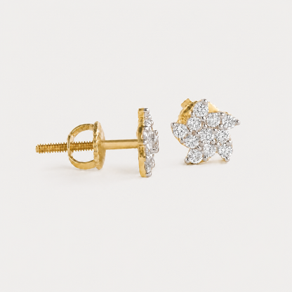 Floraison Stars & Flowers Diamond EarRing
