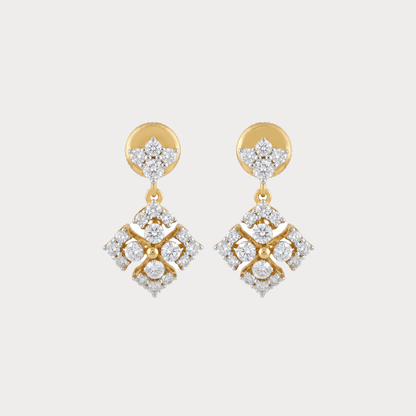 Morning Cascade Diamond Drop Earrings