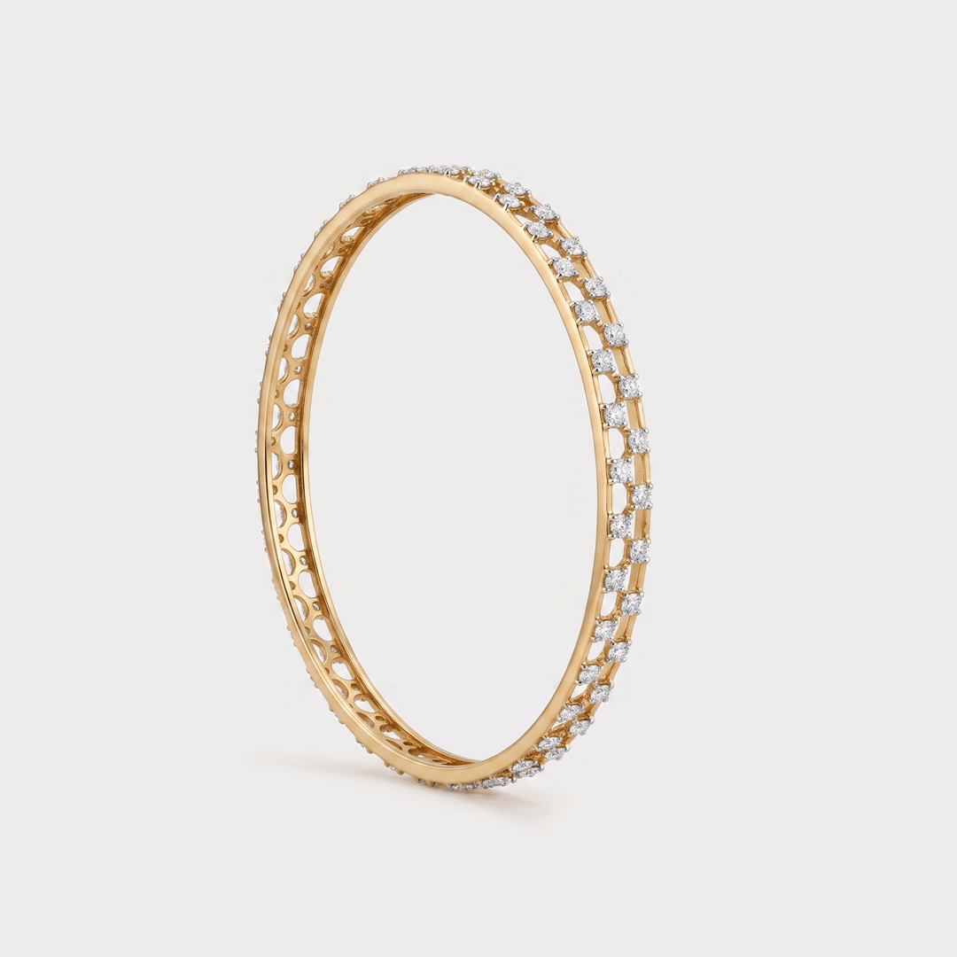 Emberlight Diamond Bangle