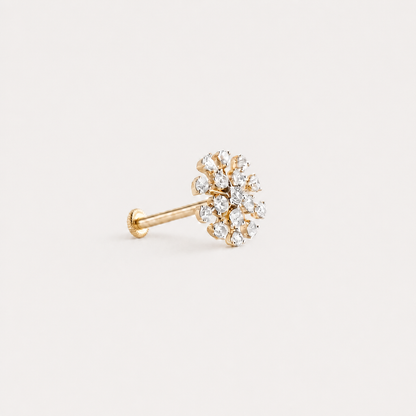 Lueur Stud Diamond Nose Pin