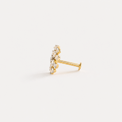 Lueur Stud Diamond Nose Pin