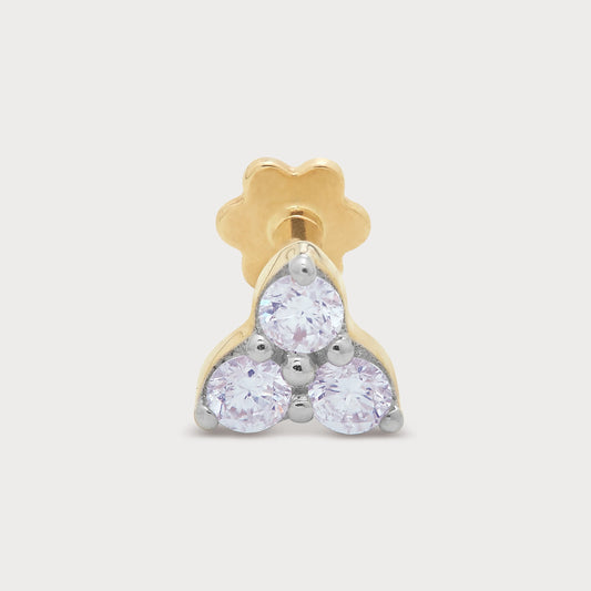 The Triple Gleam Nose Pin