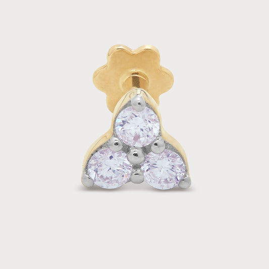 The Triple Gleam Nose Pin