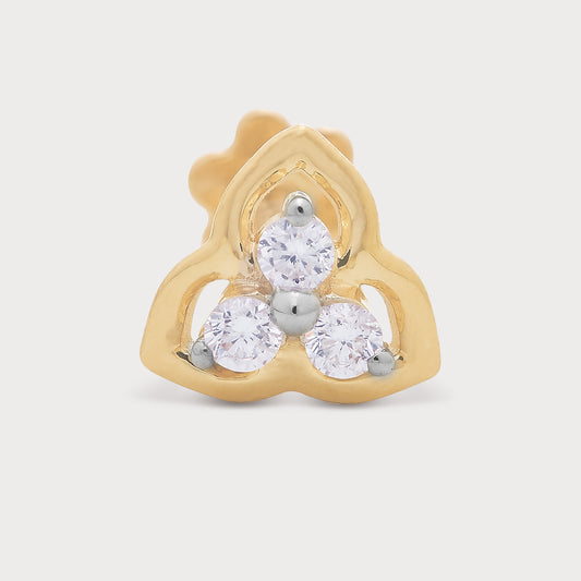 The Halo Triangle Nose Pin