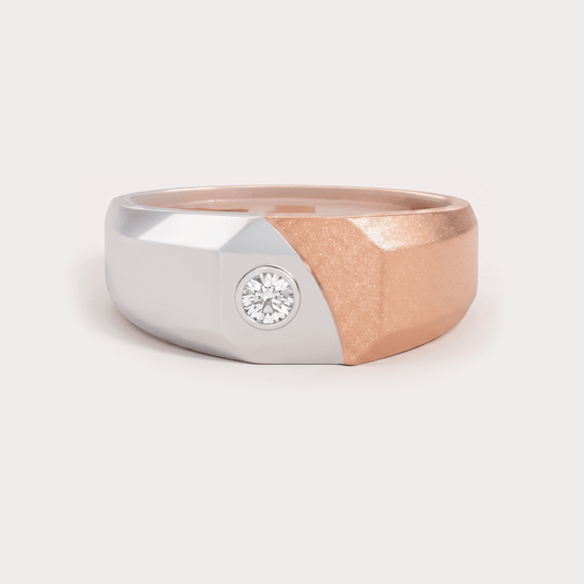 Glistening Dew Diamond Men's Ring