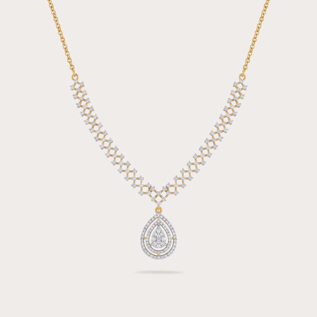 Firespell Pendant Diamond Necklace