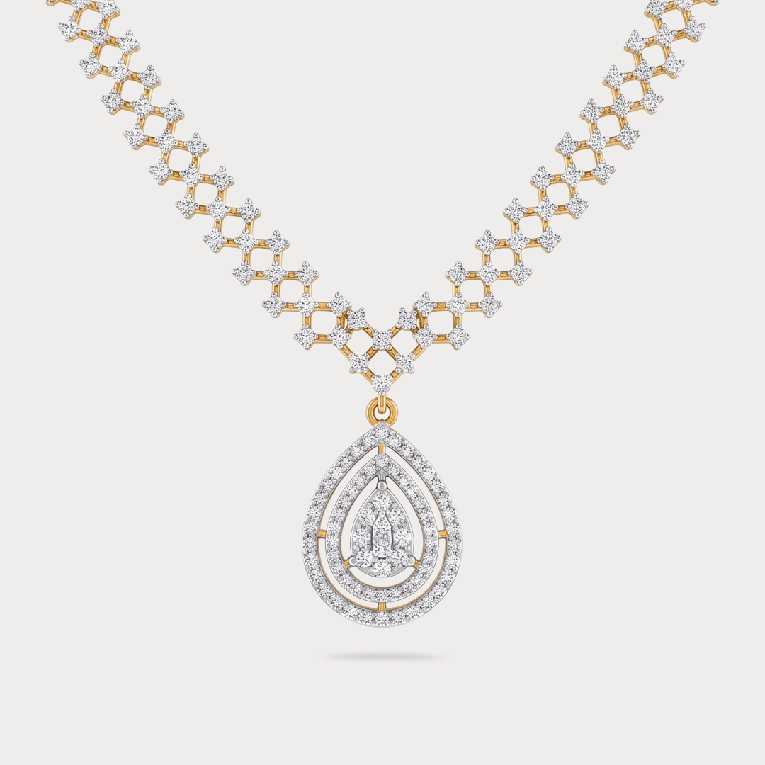 Firespell Pendant Diamond Necklace