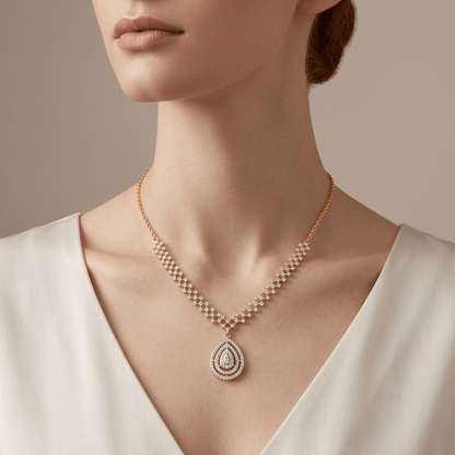 Firespell Pendant Diamond Necklace