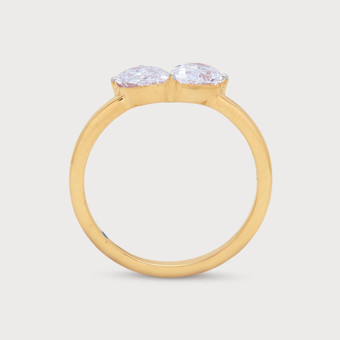 Twin Pear Diamond Ring