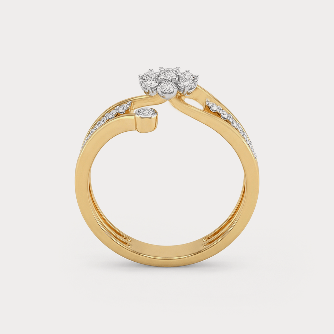 Petal Diamond Rings