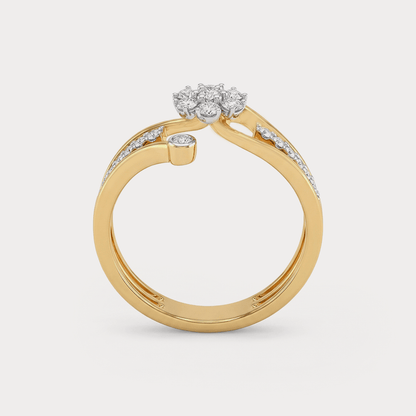Petal Diamond Rings