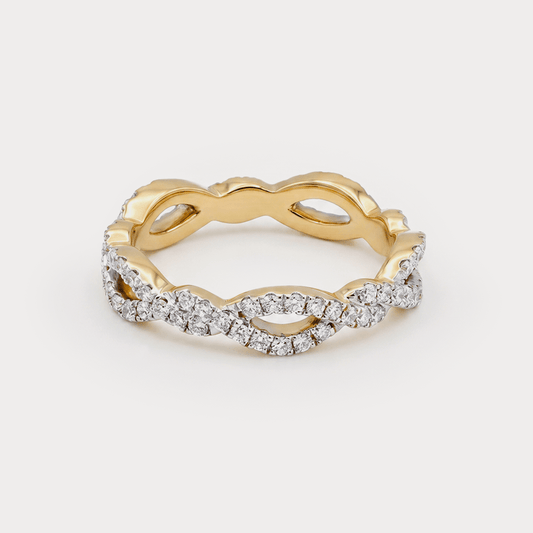 Link Diamond Ring
