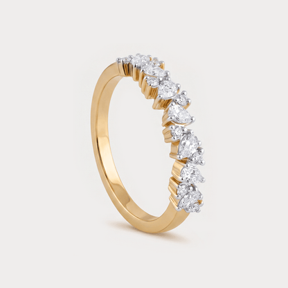Gilded Bands Diamond Rings