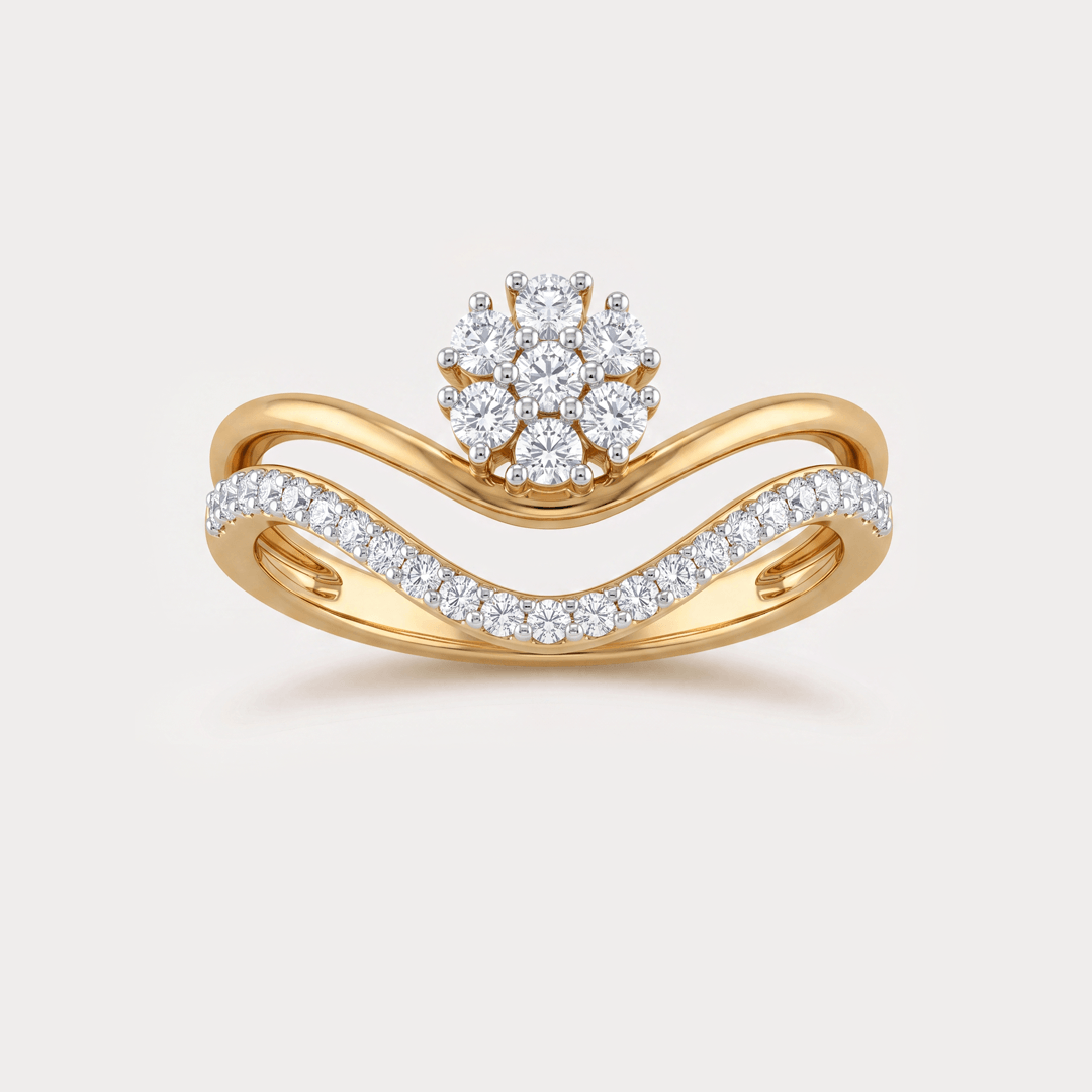 Floraison Floral Nakshatra Diamond Rings