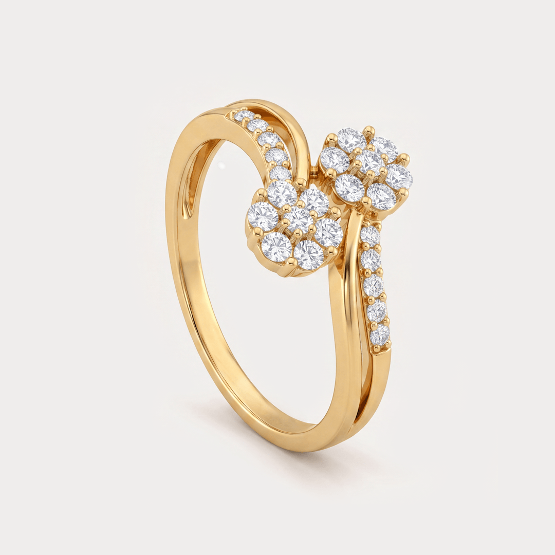 Prairie Floral Nakshatra Diamond Rings