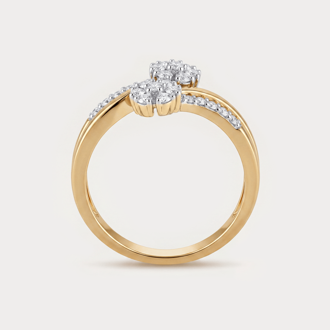 Prairie Floral Nakshatra Diamond Rings