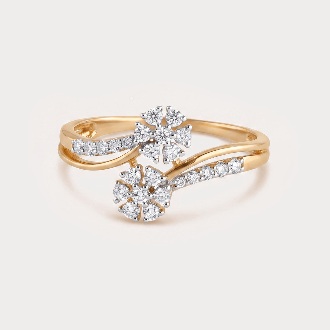 Prairie Floral Nakshatra Diamond Rings