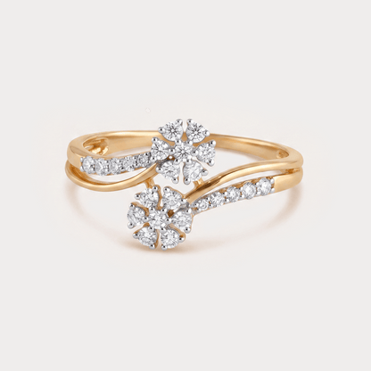 Prairie Floral Nakshatra Diamond Rings