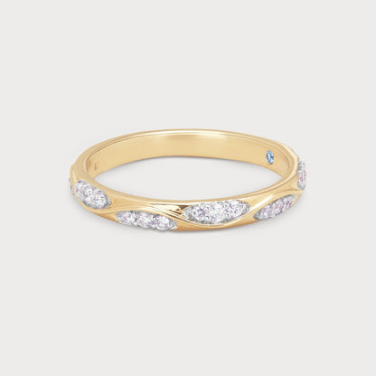 Ivy Cluster Diamond Band